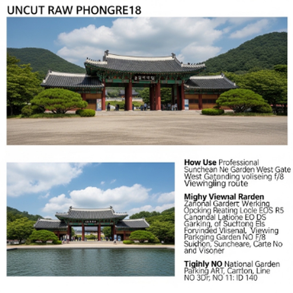 순천만 국가정원 서문 주차장 이용 방법과 최적의 관람 동선