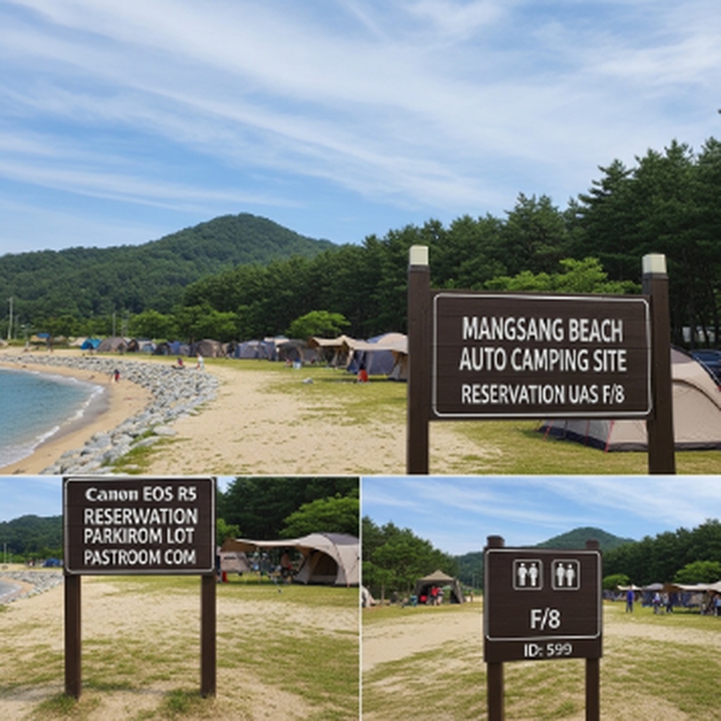 망상 해수욕장 자동차 캠핑장 예약 및 주차장 화장실 이용 정보