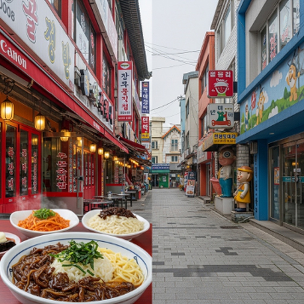 인천 차이나타운 짜장면 거리 맛집 탐방 및 송월동 동화마을 투어