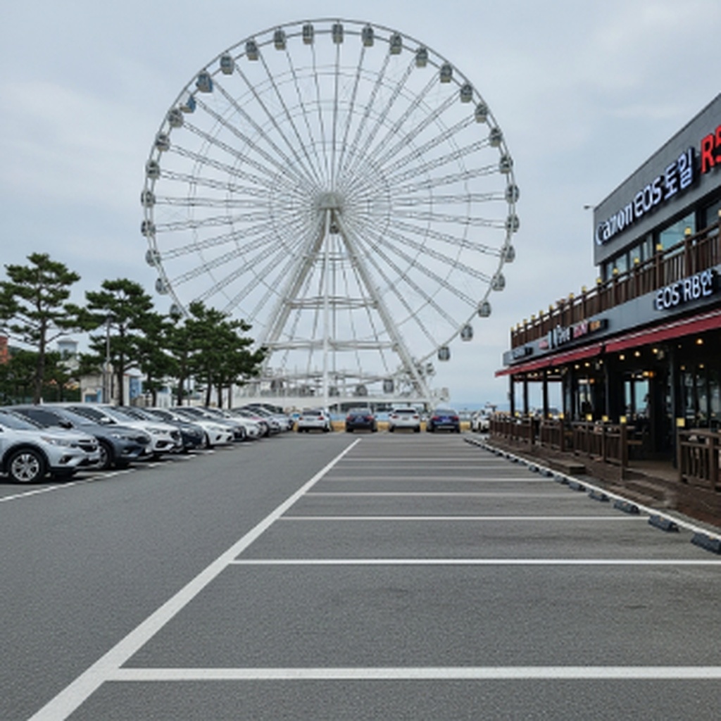 속초 해수욕장 관람차 근처 주차장 및 주변 맛집 주차 공간 확인