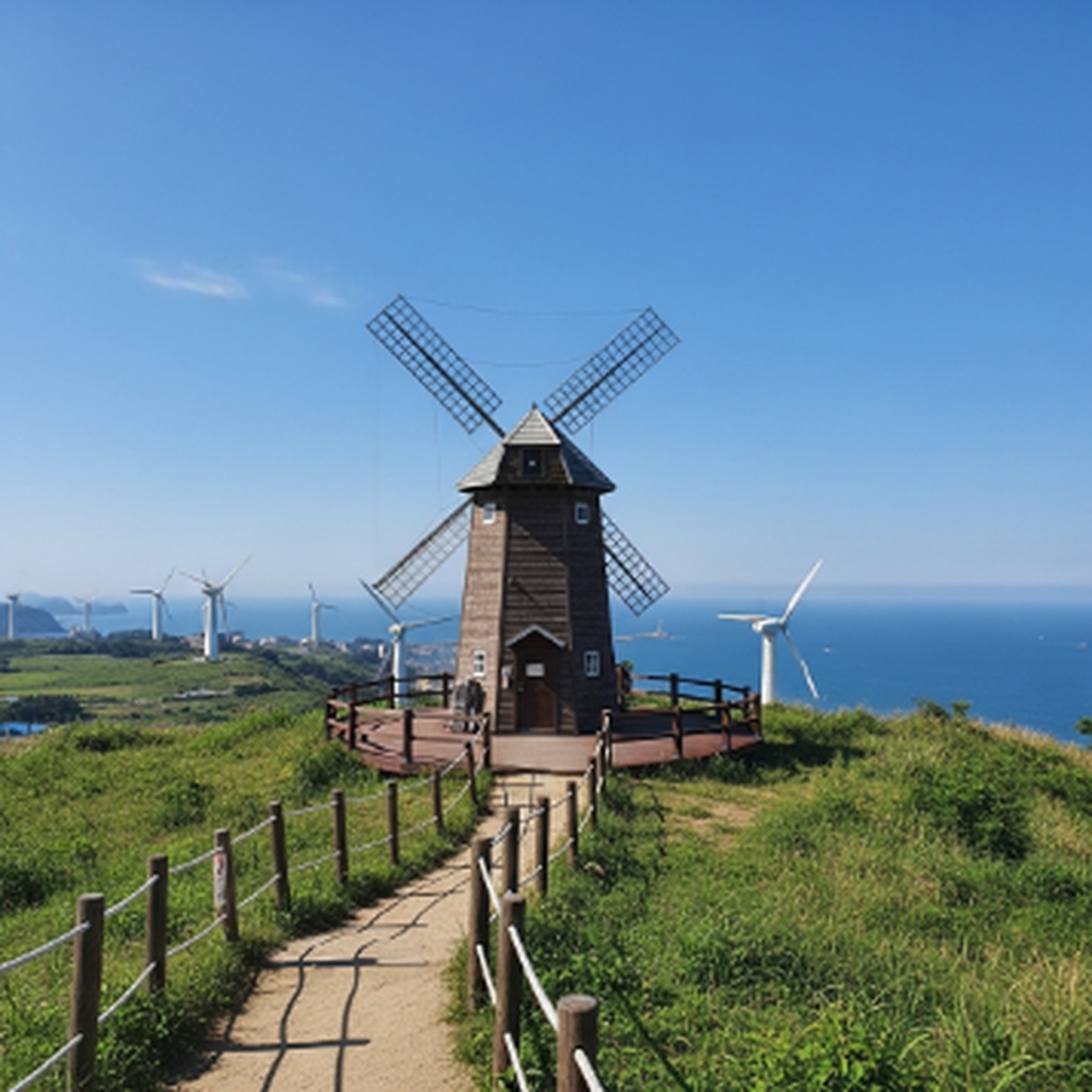 거제도 바람의언덕 풍차 언덕 산책 및 신선대 전망 뷰 완벽 정리 방법