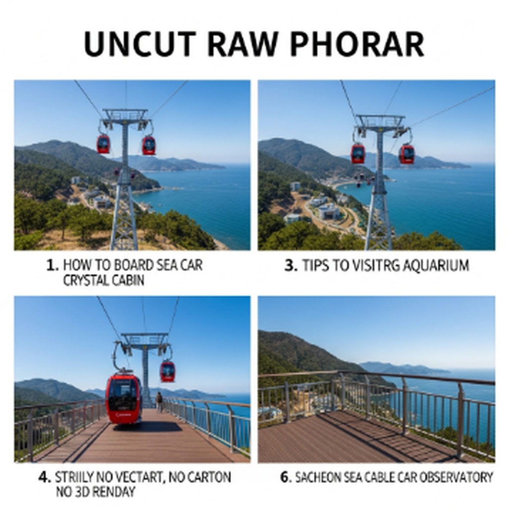 사천 바다케이블카 크리스탈 캐빈 탑승 방법과 아쿠아리움 관람 꿀팁
