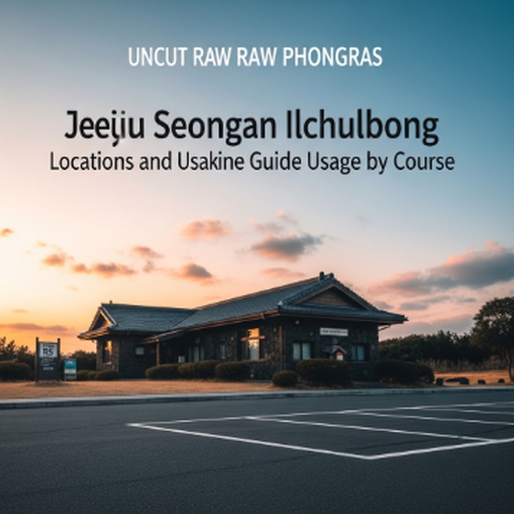 제주 성산일출봉 무료 개방 코스별 주차장 위치 및 이용 방법
