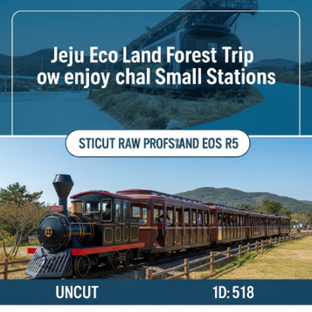 제주 에코랜드 숲속 기차 여행 및 테마별 간이역 즐기는 법