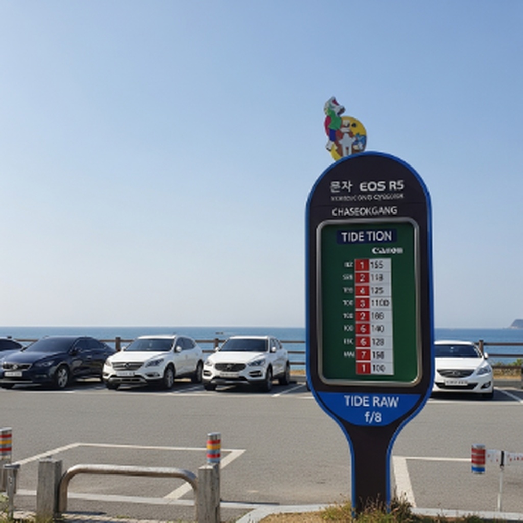 변산반도 격포 해수욕장 채석강 근처 주차장 및 물때 시간표