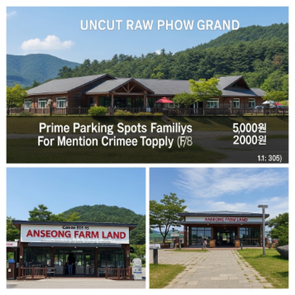 안성 팜랜드 가족 단위 방문객 주차 명당 및 주차 요금 정보