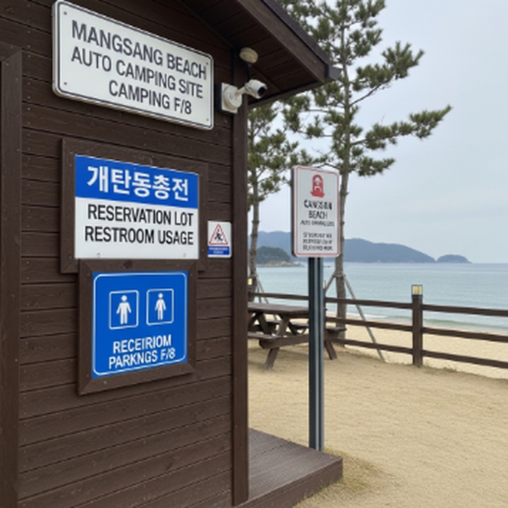 망상 해수욕장 자동차 캠핑장 예약 및 주차장 화장실 이용 정보