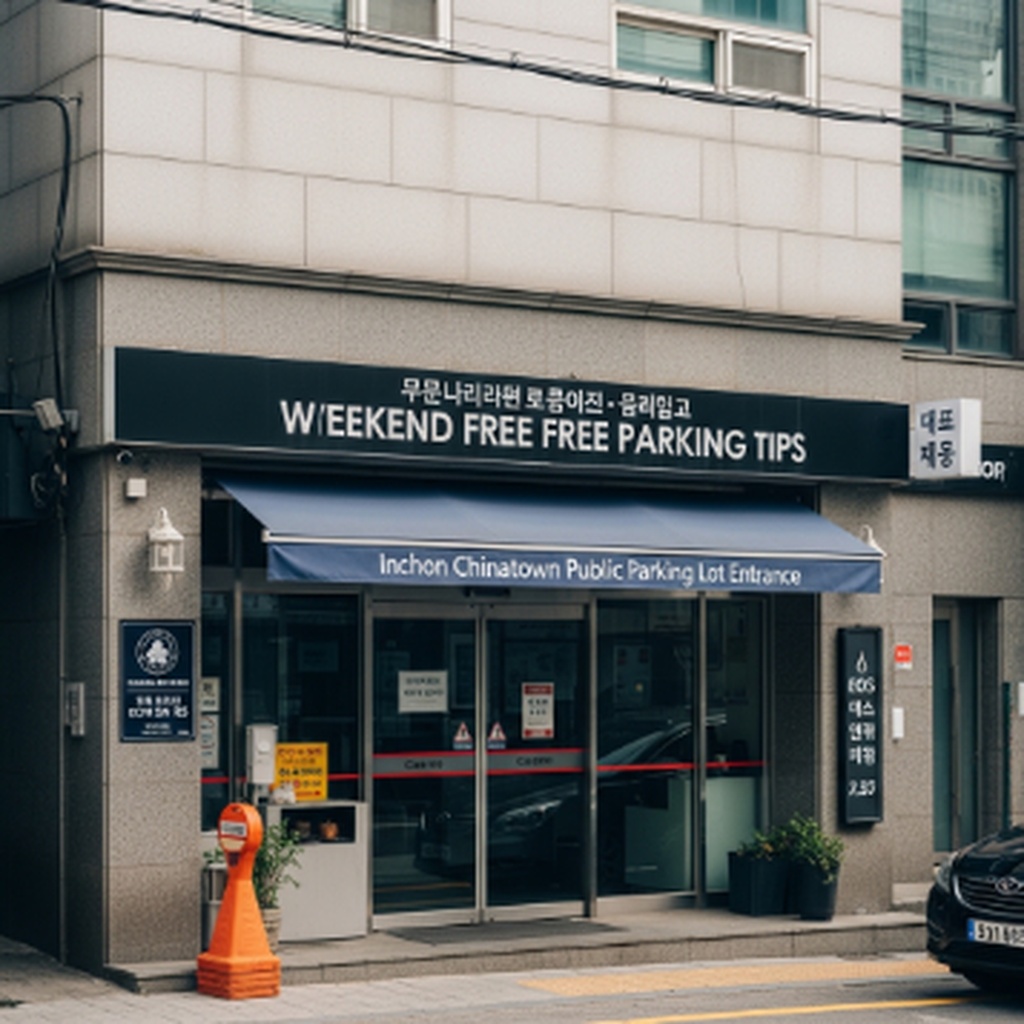 인천 차이나타운 공영주차장 위치 및 주말 무료 주차 팁