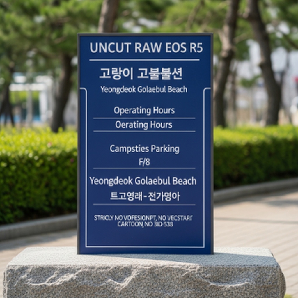 영덕 고래불 해수욕장 분수 운영 시간 및 야영장 주차 정보