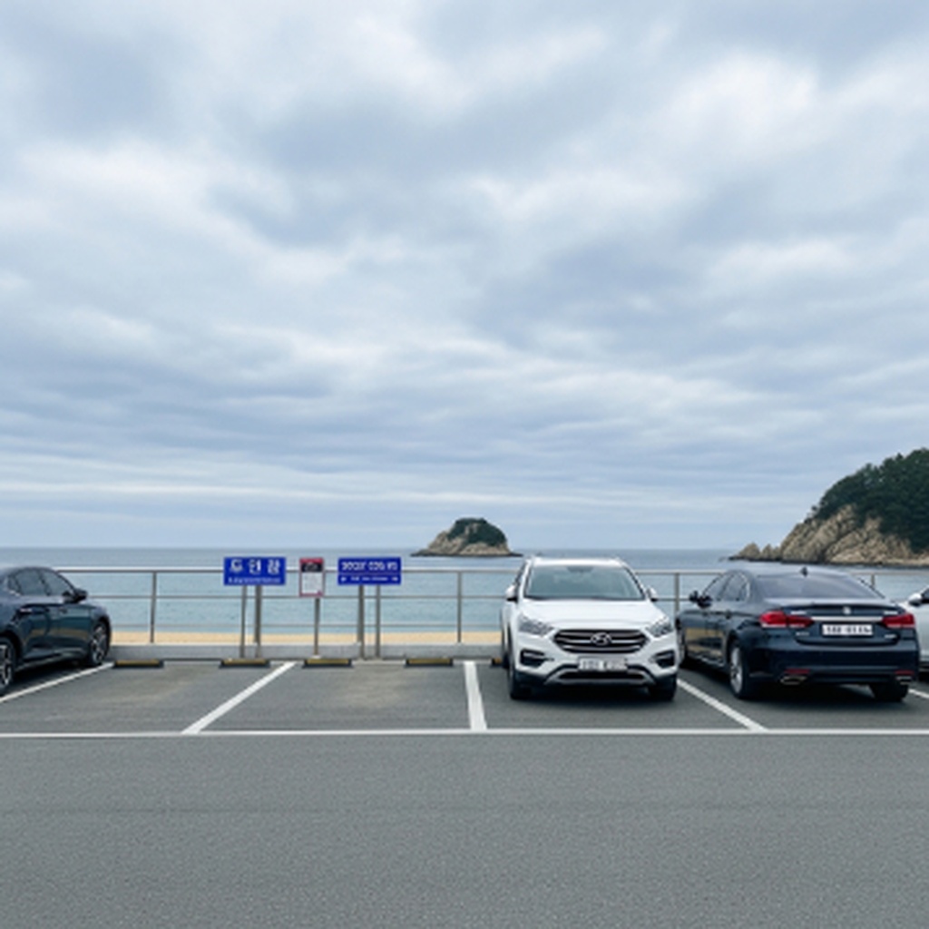 인천 을왕리 해수욕장 주차난 피하는 선녀바위 근처 주차 공간