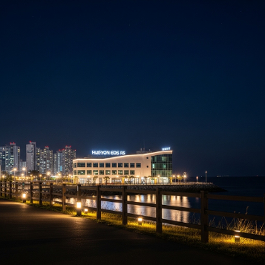 함평 돌머리 해수욕장 야경 감상과 효율적인 주차장 이용 방법