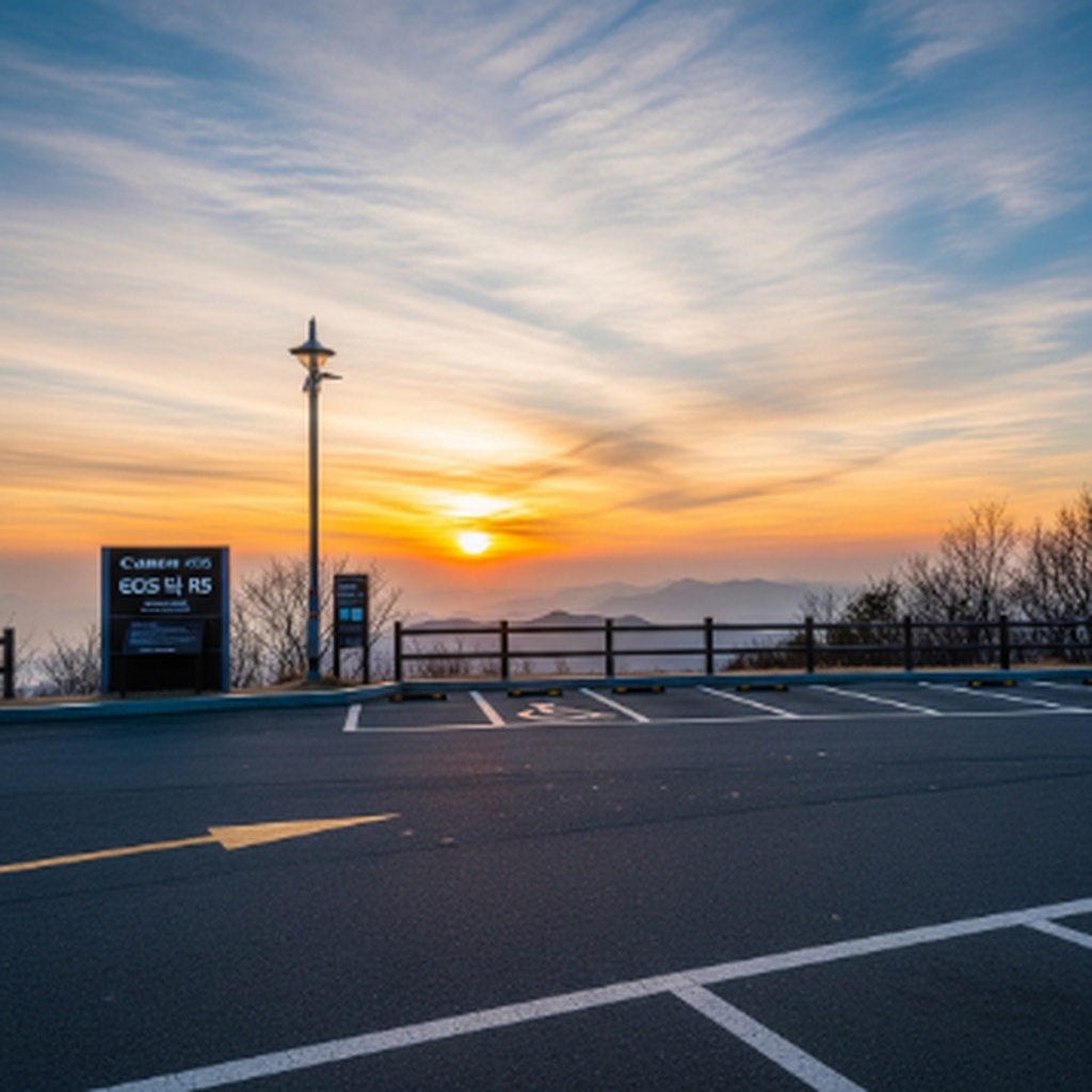 평창 육백마지기 차박 가능한 정상 주차장 명당과 가는 법