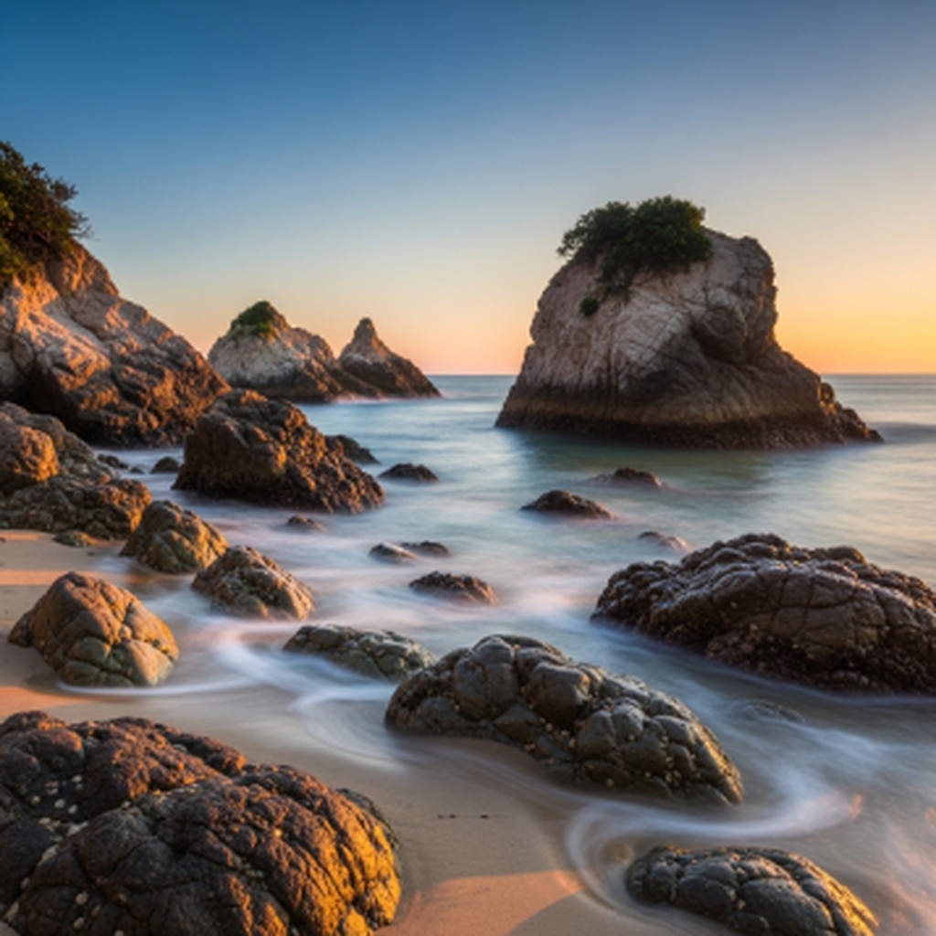 태안 안면도 꽃지해수욕장 할미할아비바위 낙조 감상 명당