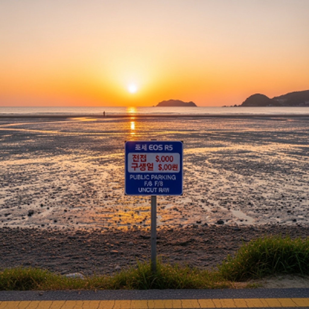 태안 안면도 꽃지해수욕장 갯벌 체험 및 공영주차장 요금