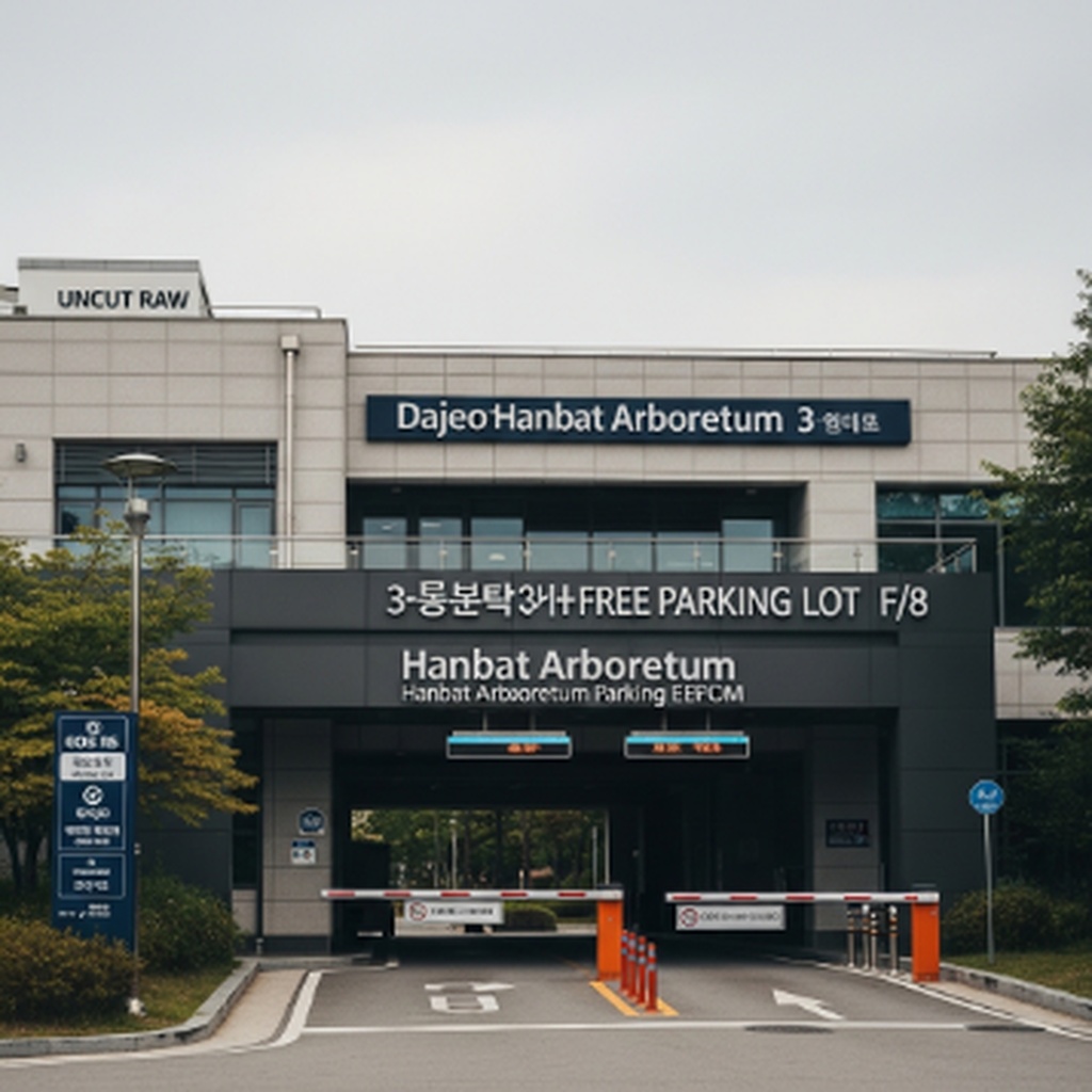 대전 한밭수목원 3시간 무료 주차장 위치 및 운영 시간