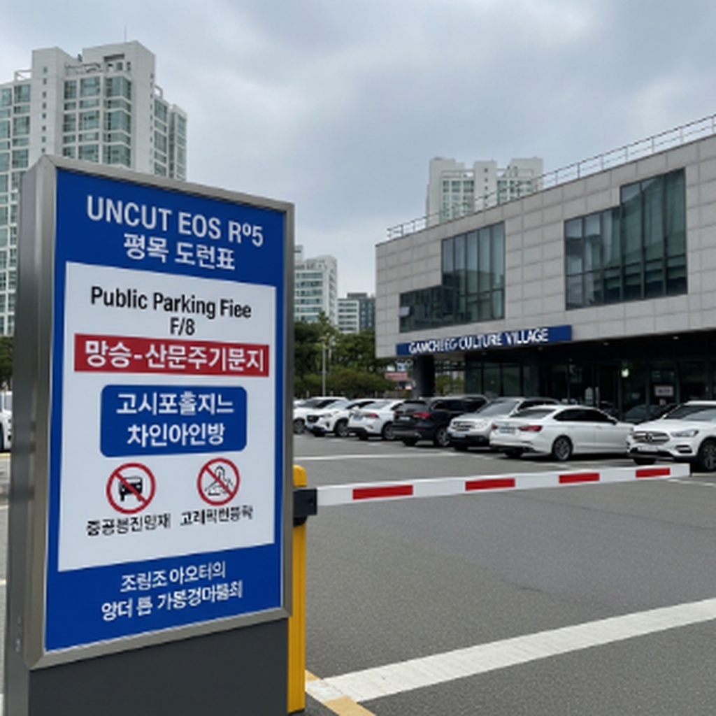 부산 감천문화마을 입구 공영주차장 요금 및 할인 혜택