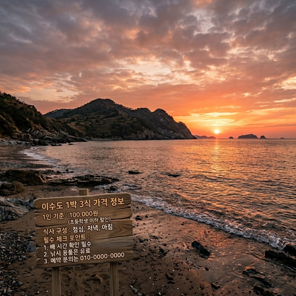 거제 이수도 1박3식 가격 정보와 예약 시 꼭 확인해야 할 점
