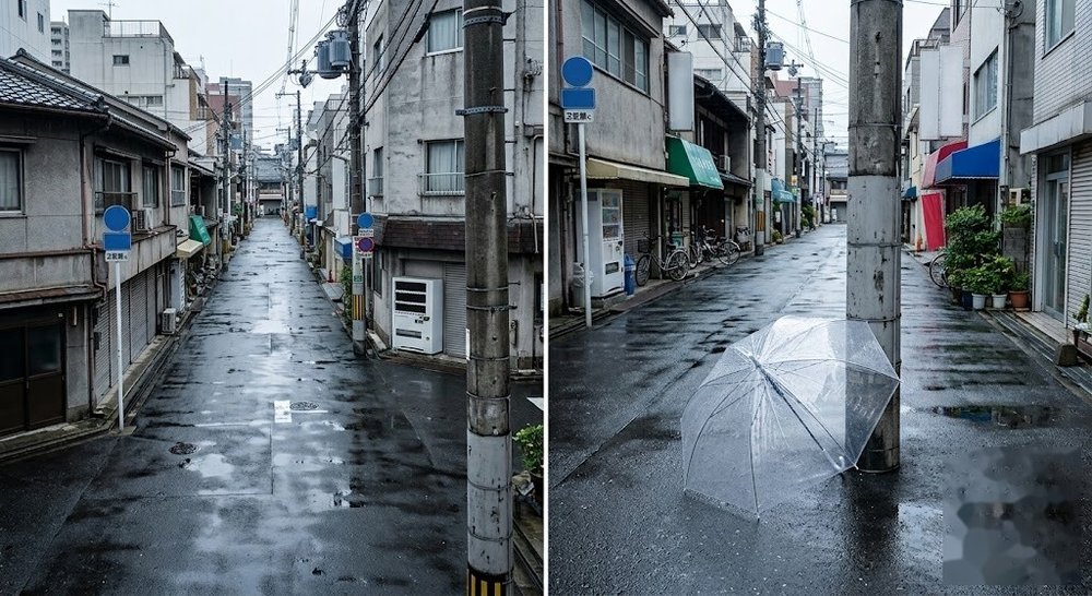 오사카 여름 장마와 소나기를 대비하는 투명 우산