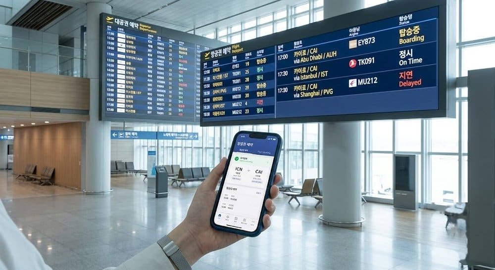 이집트 항공권 88만원대 예매 방법과 경유지별 대기 시간