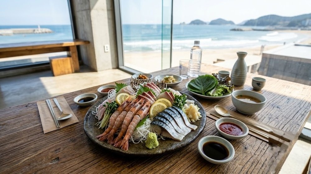 함덕해수욕장 횟집 4곳 특징 (바다뷰-포장-주차 시간)