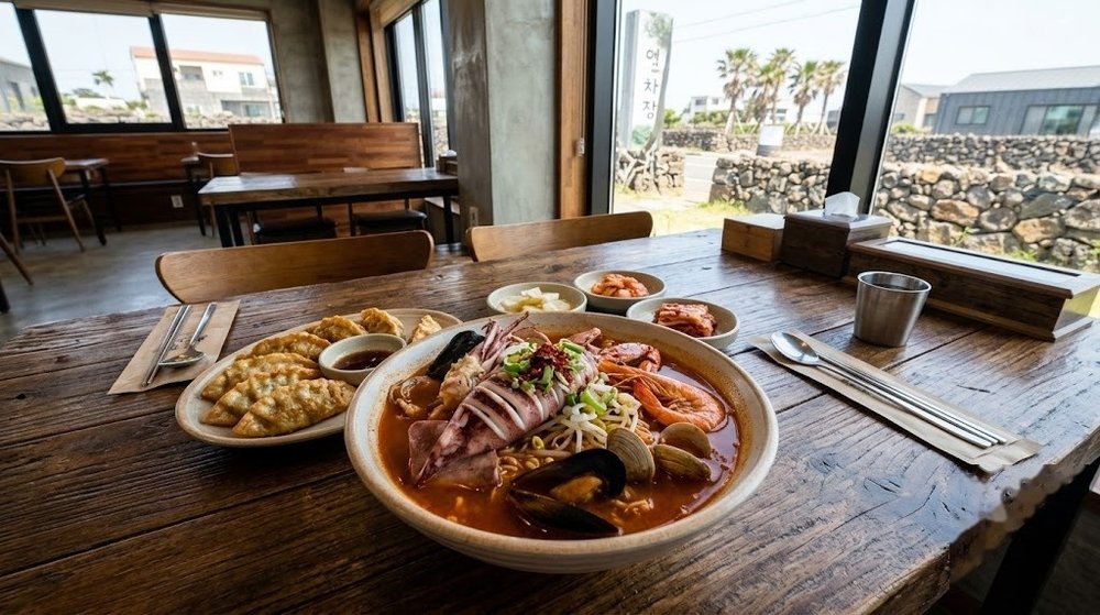 제주 만장굴 맛집 2곳 (해물라면·초밥) 및 관람 동선