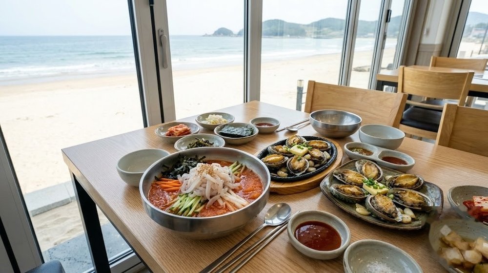 낙산해수욕장 맛집 2곳 (아이 동반 물회 식당과 애견 동반 오션뷰 고깃집)