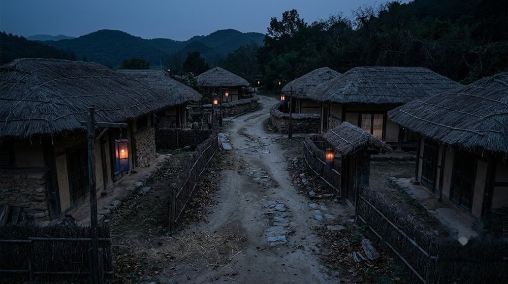 용인 민속촌 야간개장 전통가옥 길 풍경