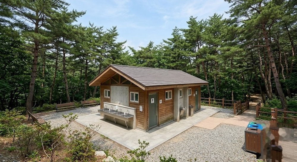 문경 차박지 무료 편의시설 전경